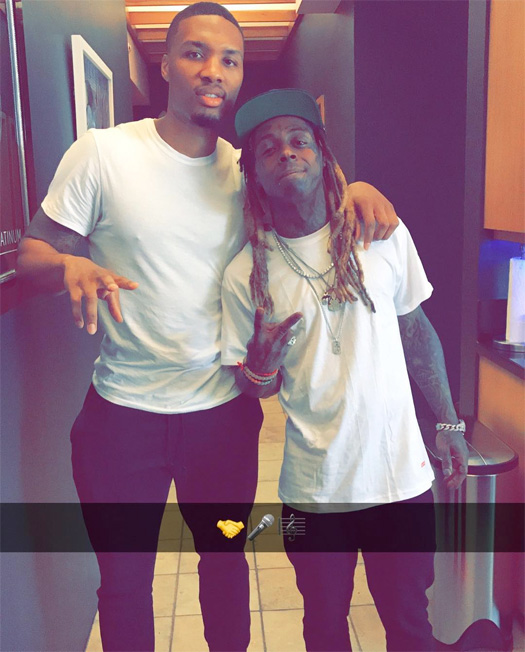 Damian Lillard Lil Wayne Have A Bunch Of Unreleased Songs