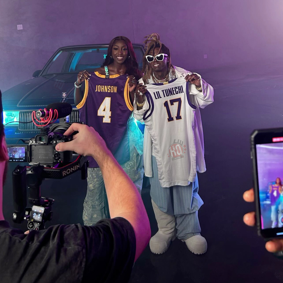 On Set Of Flaujae & Lil Wayne Came Out A Beast Video Shoot