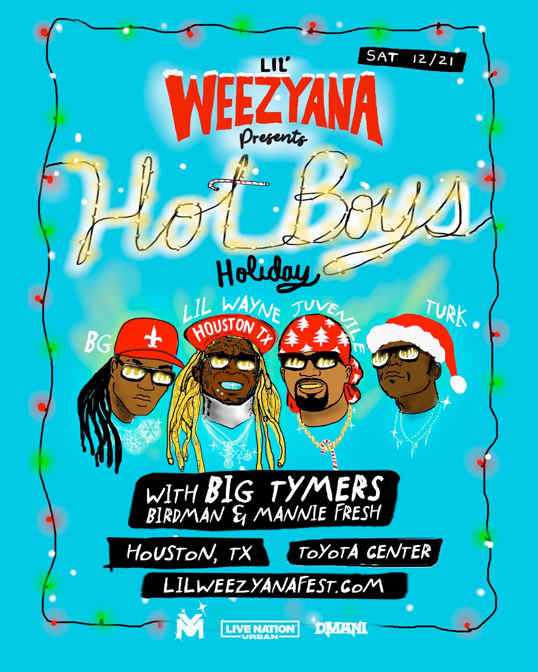 Lil Wayne Announces Houston Hot Boys Holiday Show After Lil Weezyana Fest Reunion