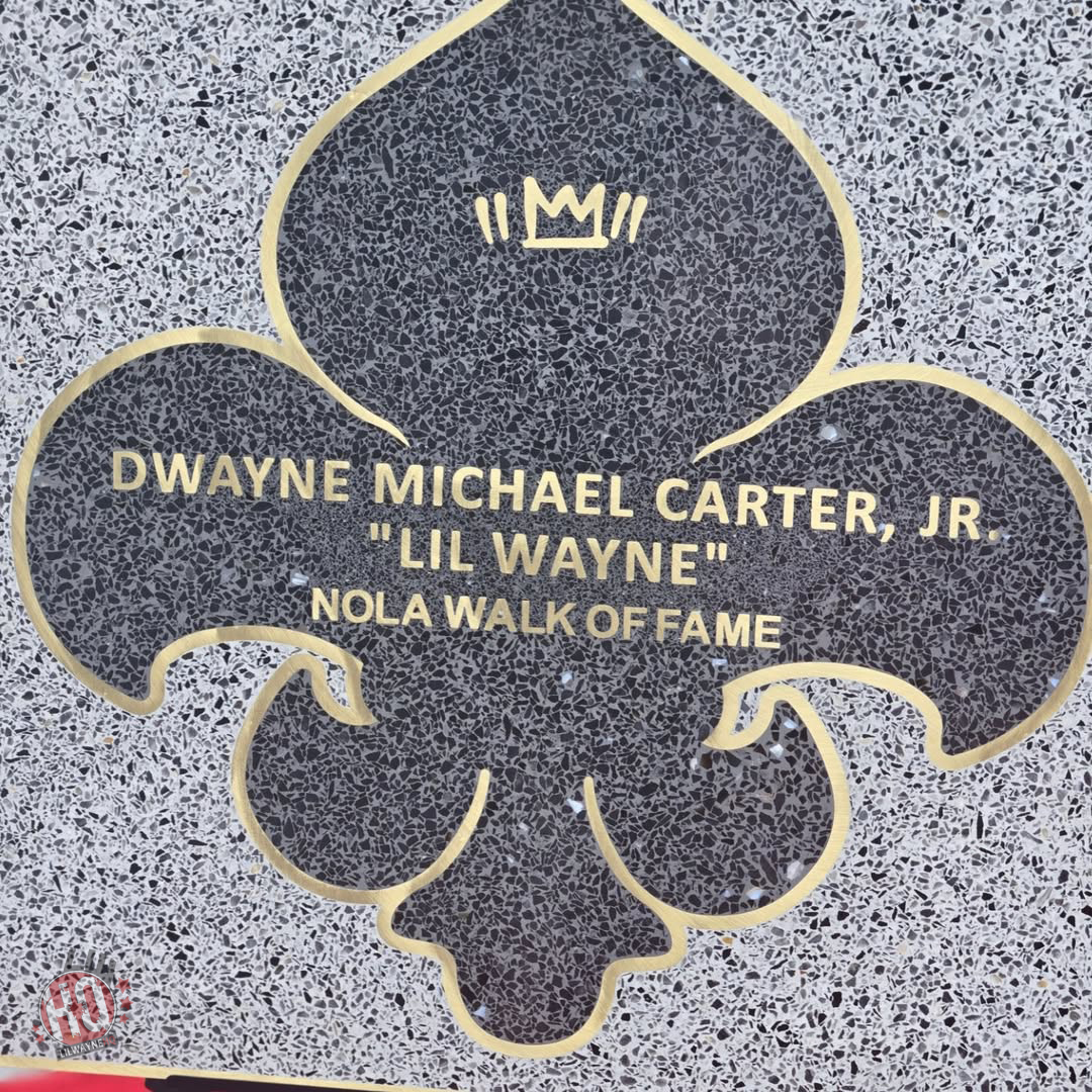 Lil Wayne Becomes First Star On New Orleans Walk Of Fame, Plaque Unveiled