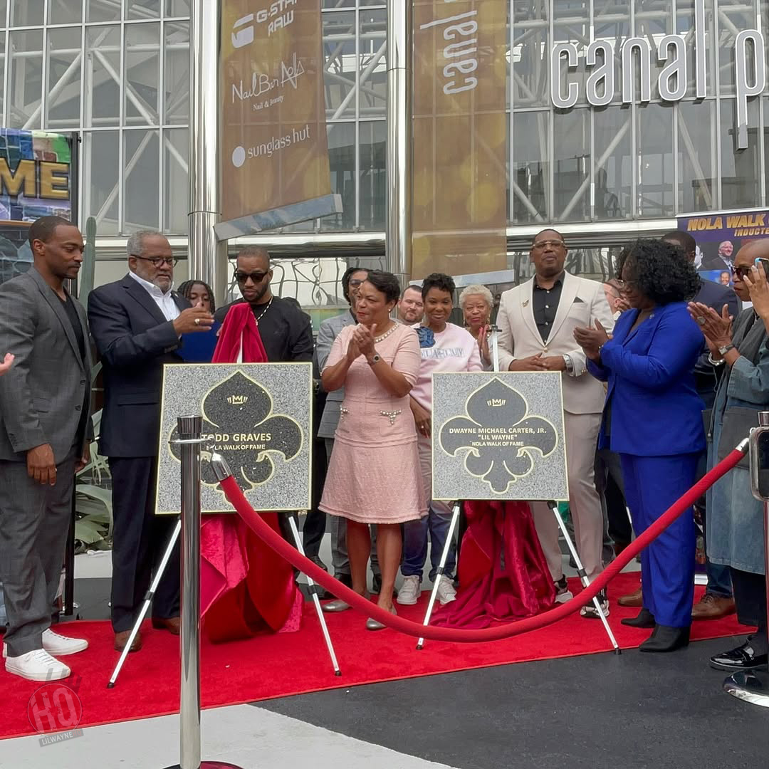 Lil Wayne Becomes First Star On New Orleans Walk Of Fame, Plaque Unveiled