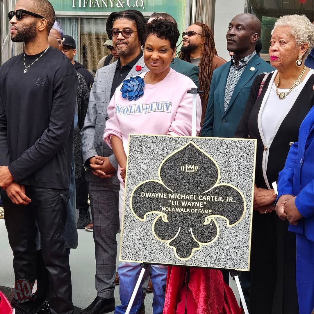 Lil Wayne Becomes First Star On New Orleans Walk Of Fame, Plaque Unveiled