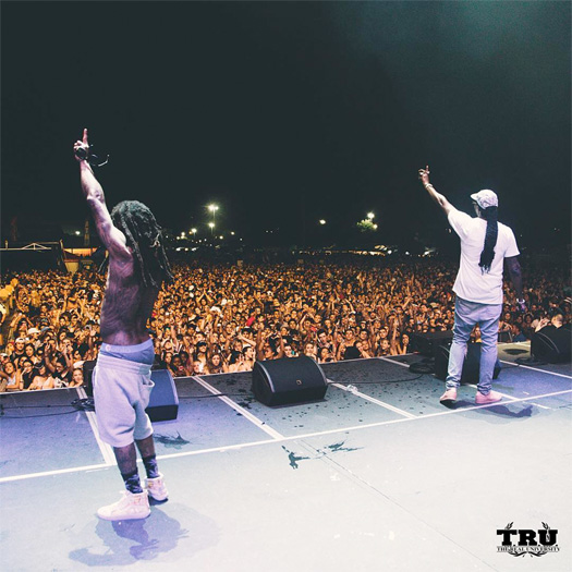 Lil Wayne & 2 Chainz Perform Duffle Bag Boy & Gotta Lotta At The Free Press Summer Festival In Houston