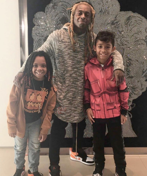 Lil Wayne's Son Reveals Recent Studio Sesh With Chris Brown