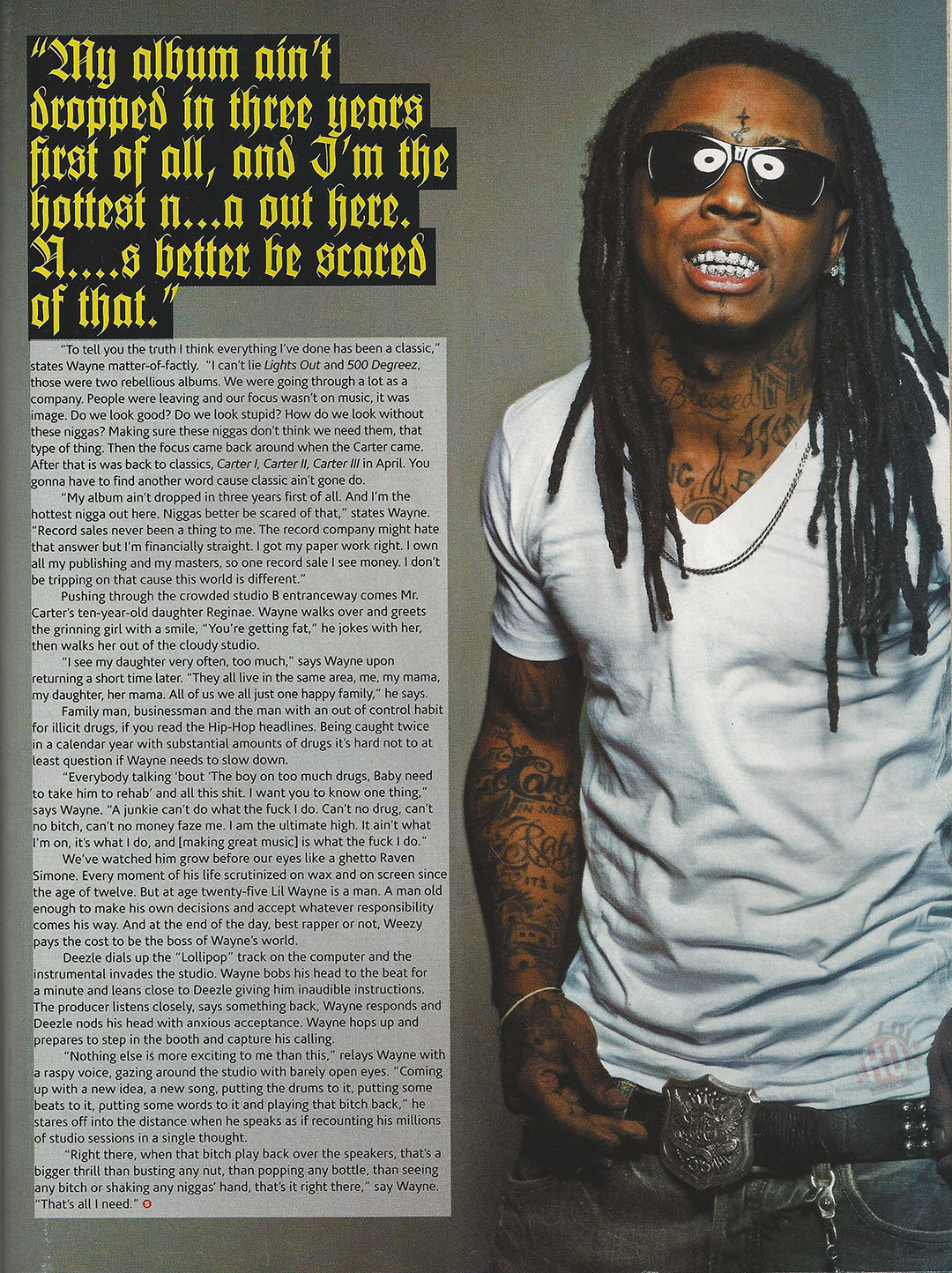 Tbt Lil Waynes Cover Story For The Source Mags 2008 Issue 2379